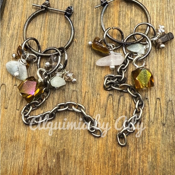 Alquimia Multicolor Chain Earrings - Picture 1 of 2